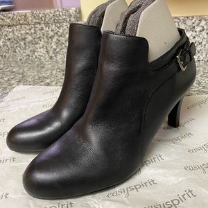 Easy Spirit Heeled Booties, Black 8.5